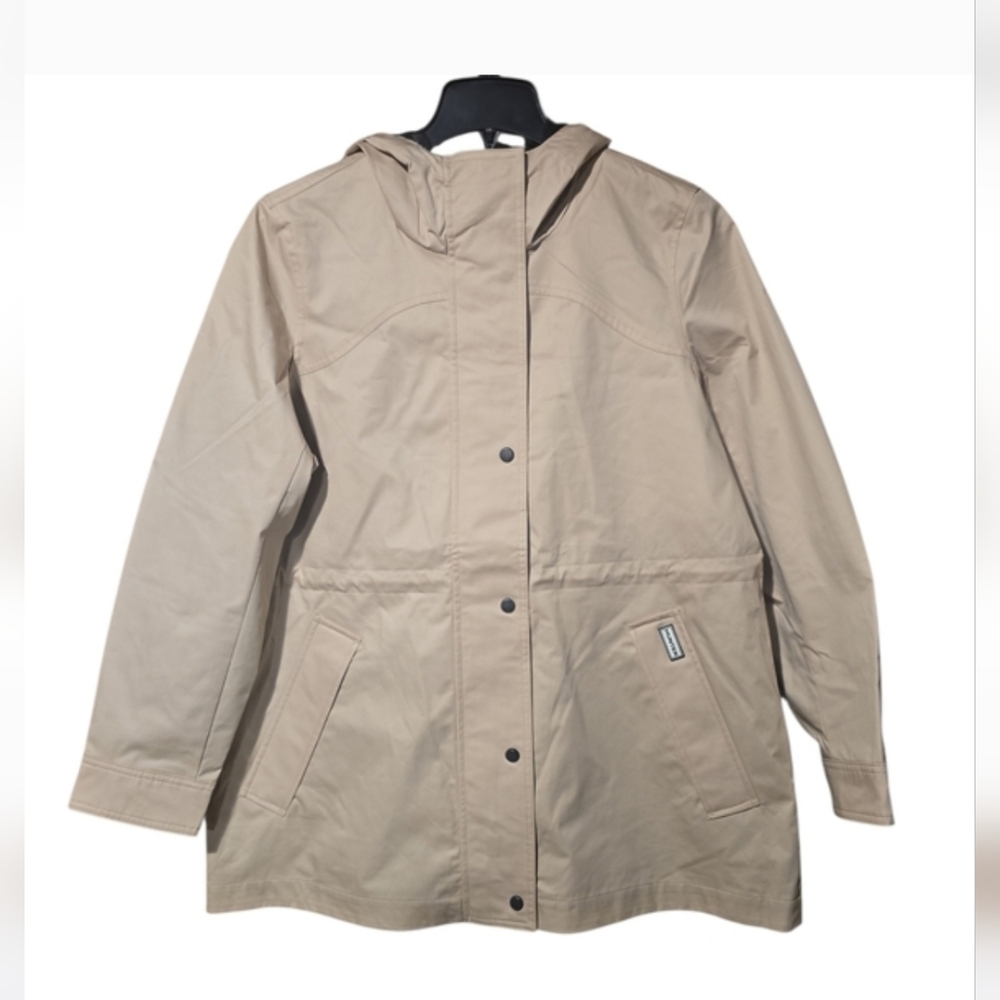 Hunter Rain Jacket Water Resistant Cotton Smock Tan Size XL NEW